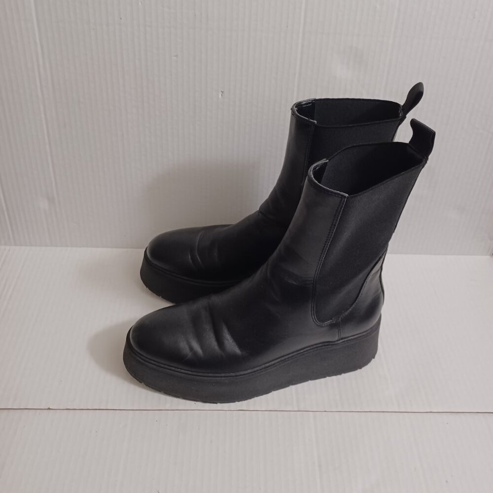 ZARA CHUNKY PLATFORM ANKLE BOOTS - GOTH GRUNGE STYLE - Picture 10 of 13